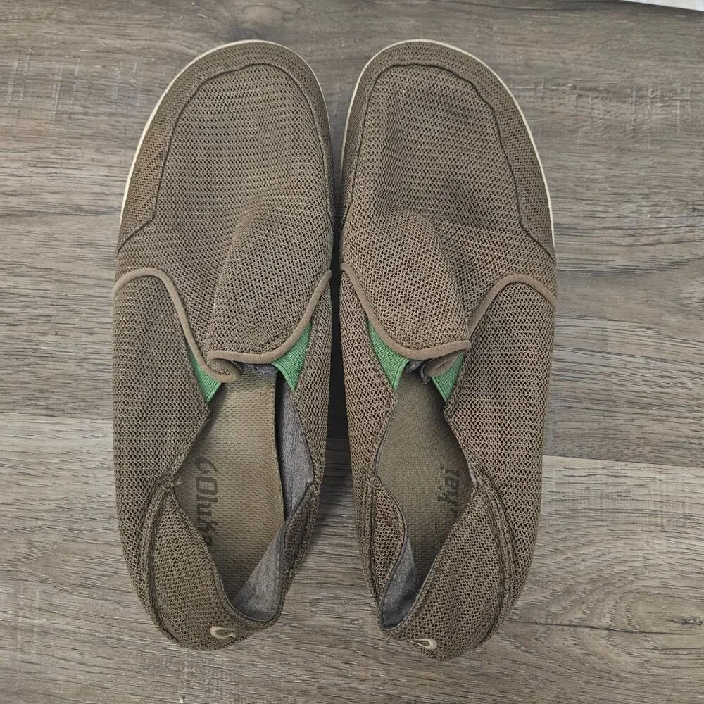 Olukai Men's Nohea Mesh Size 10 Slip On Casual Comfort Breathable‎